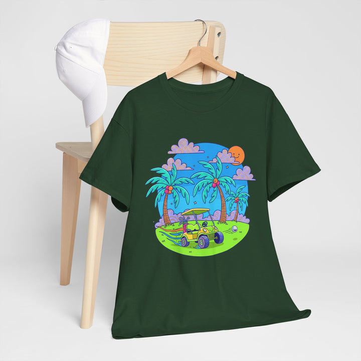 Island Style Golf Cart Beach T-Shirt