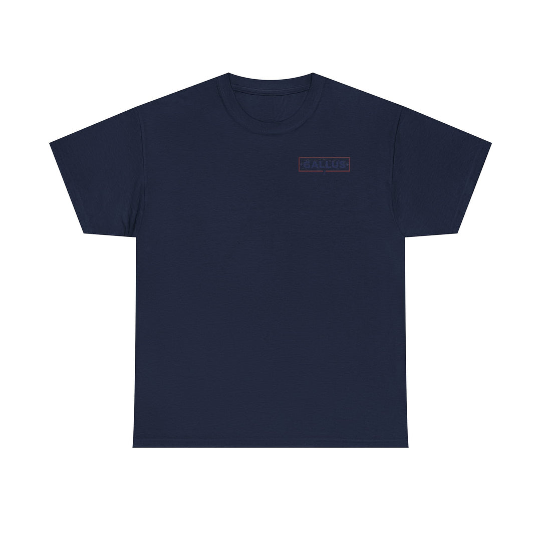 Gallus Logo T-Shirt — Minimal Retro Chest &amp; Back Graphic Tee