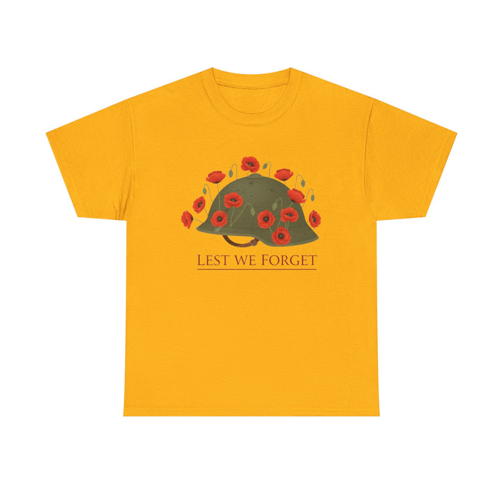British Army Remembrance Shirt | Lest We Forget Poppy Helmet
