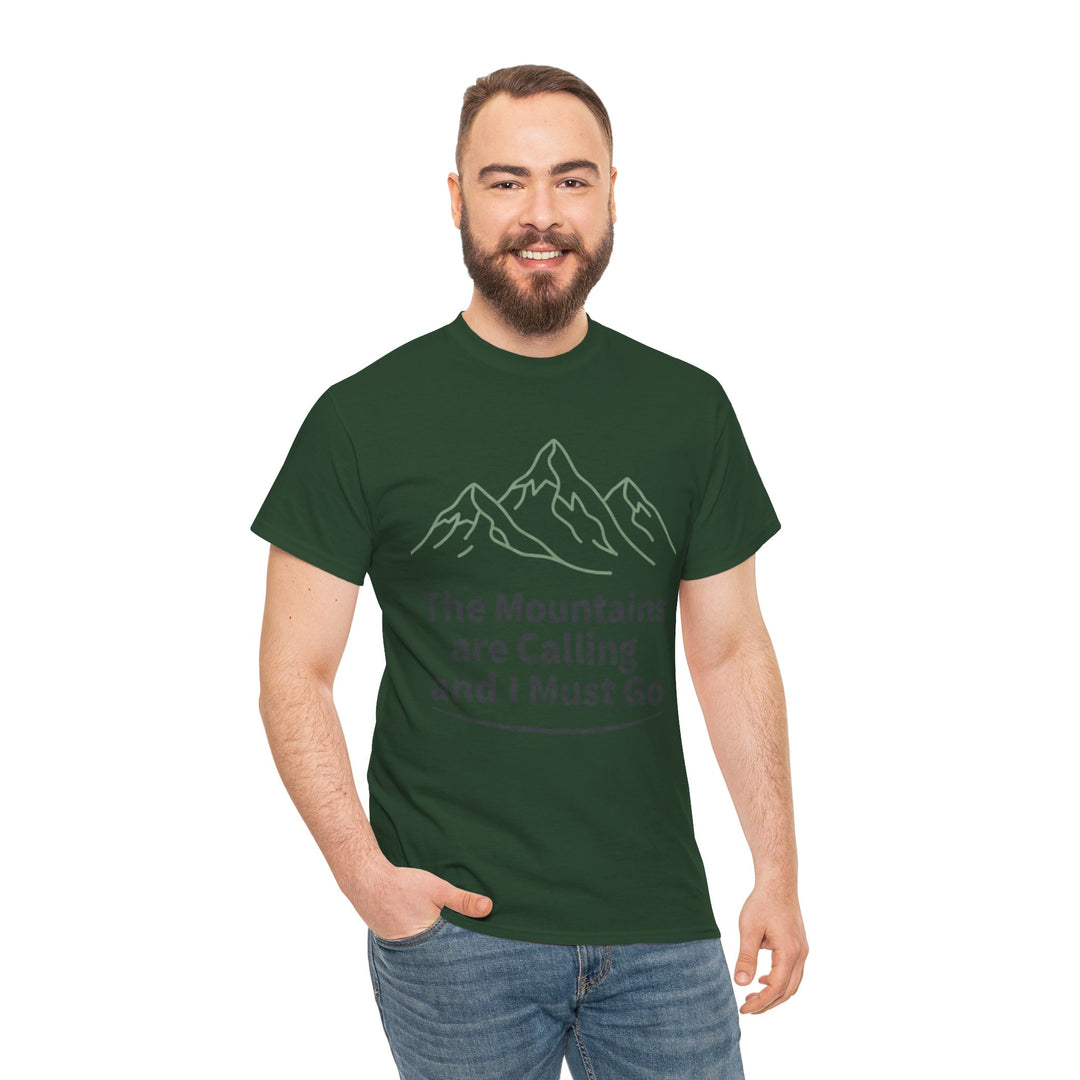 Retro Mountain Quote T-Shirt — Vintage Hiking &amp; Wild Camping Adventure Tee