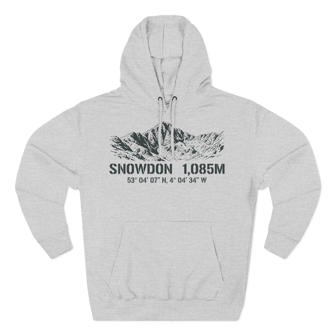 Snowdon 1085m Summit Coordinates Hoodie