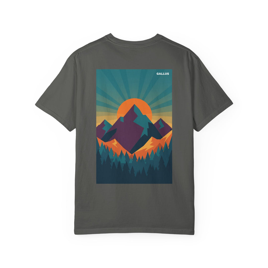T-Shirt — Gallus Mountain Sunset Graphic Tee