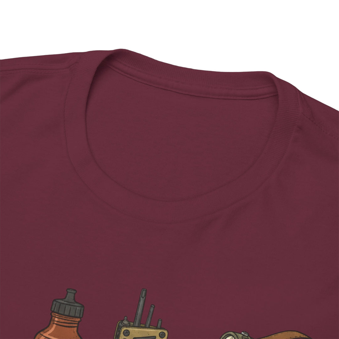 MTB Gear Layout T-Shirt — Mountain Bike Essentials Tee
