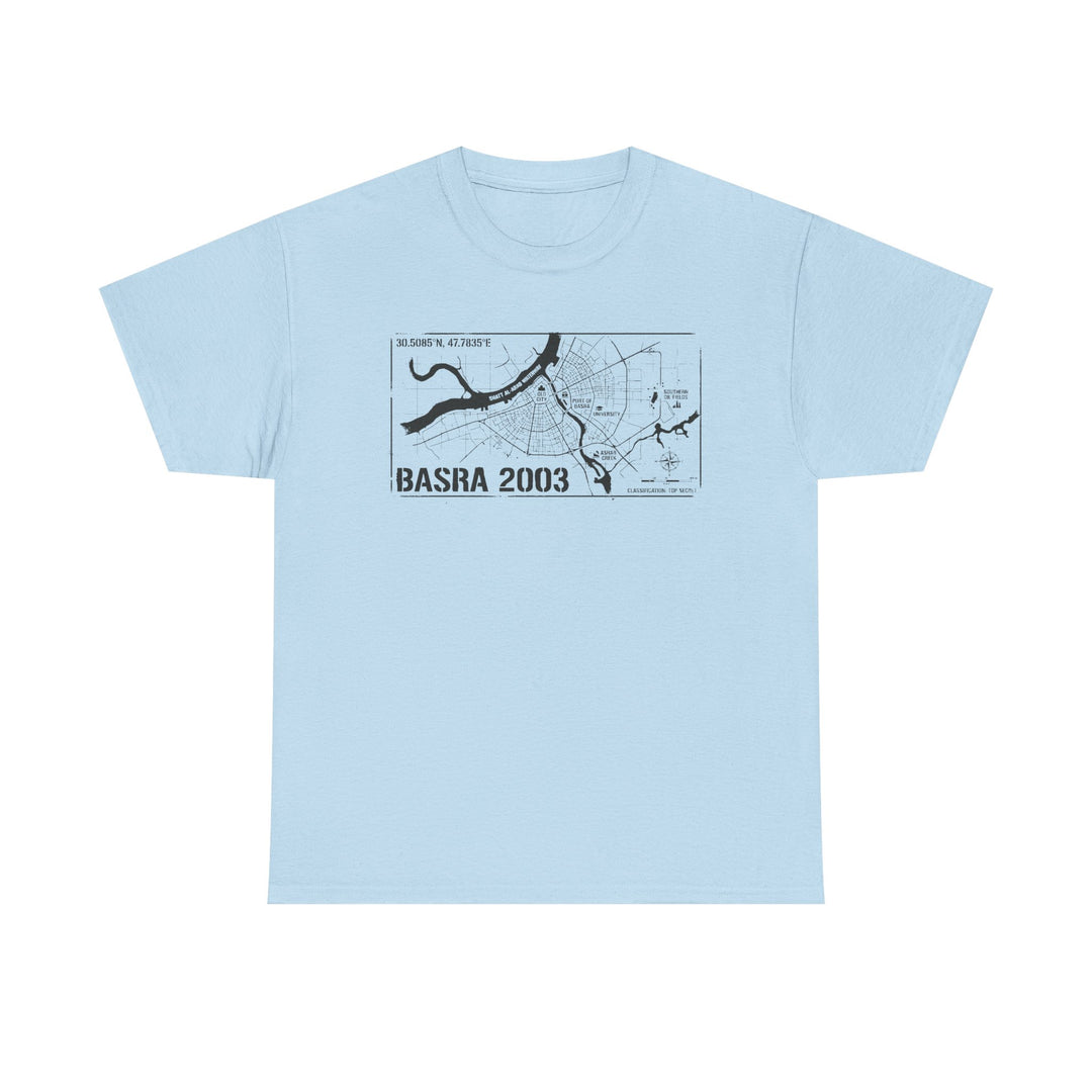 Basra 2003 Vintage Military Map T-Shirt