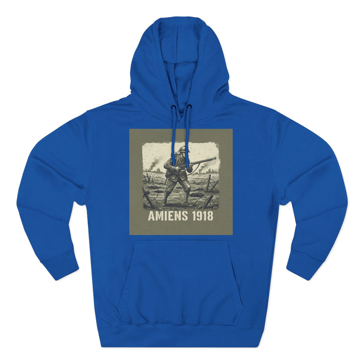 Amiens 1918 Hoodie — Vintage WWI Soldier Graphic Pullover
