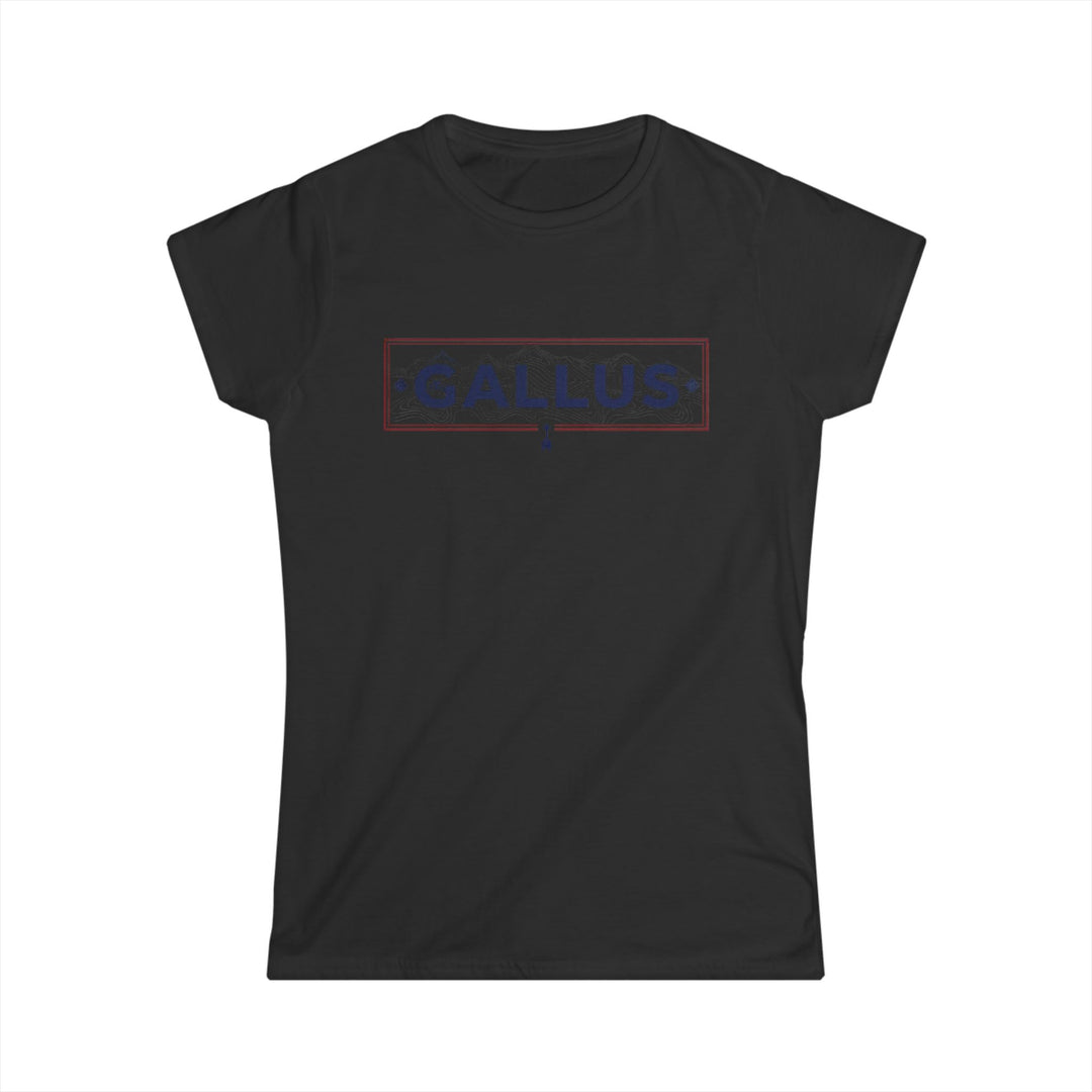 Spain Map Womens Tee — Gallus Logo Travel T‑Shirt