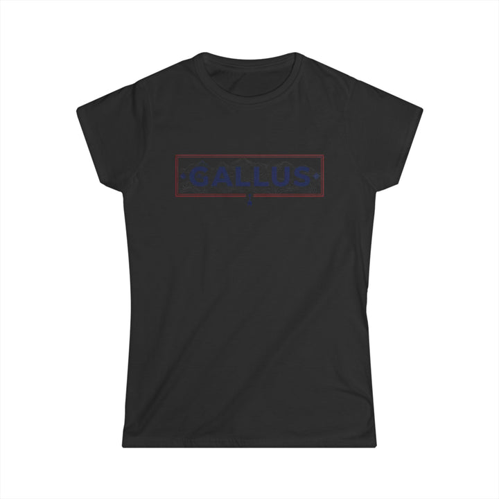 Spain Map Womens Tee — Gallus Logo Travel T‑Shirt