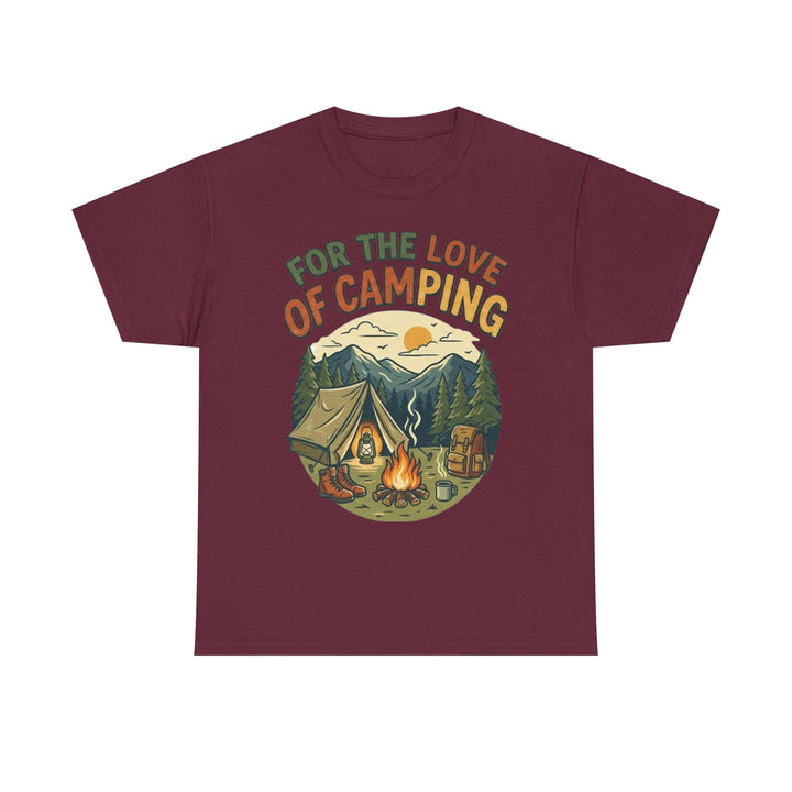 Retro Campfire Graphic T-Shirt - Vintage Style Camping Tee
