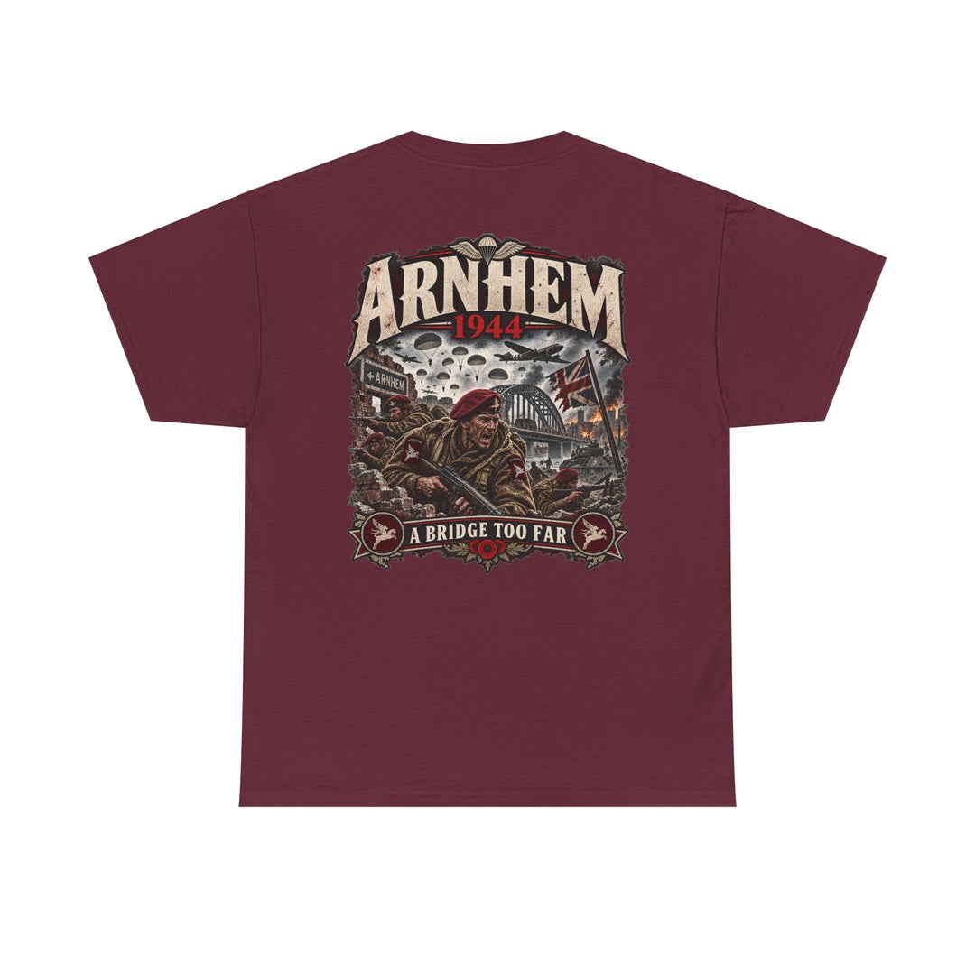 Arnhem 1944 Commemorative Tee — ‘A Bridge Too Far’ Military Tribute T-Shirt