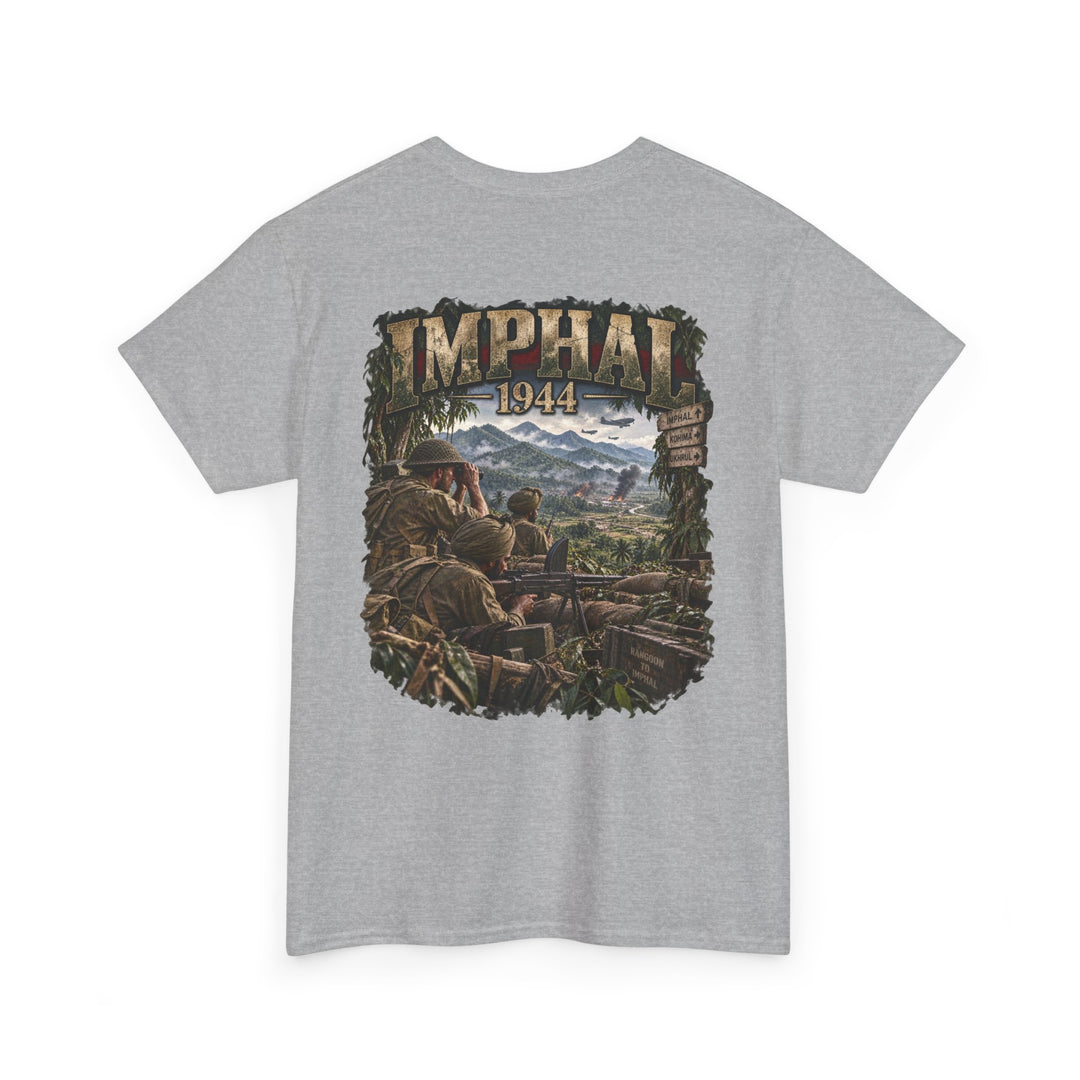 Imphal 1944 Battle Scene T‑Shirt — WWII Historical Combat Tee