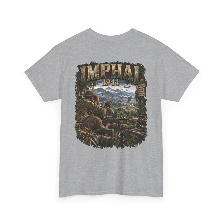 Imphal 1944 Battle Scene T‑Shirt — WWII Historical Combat Tee