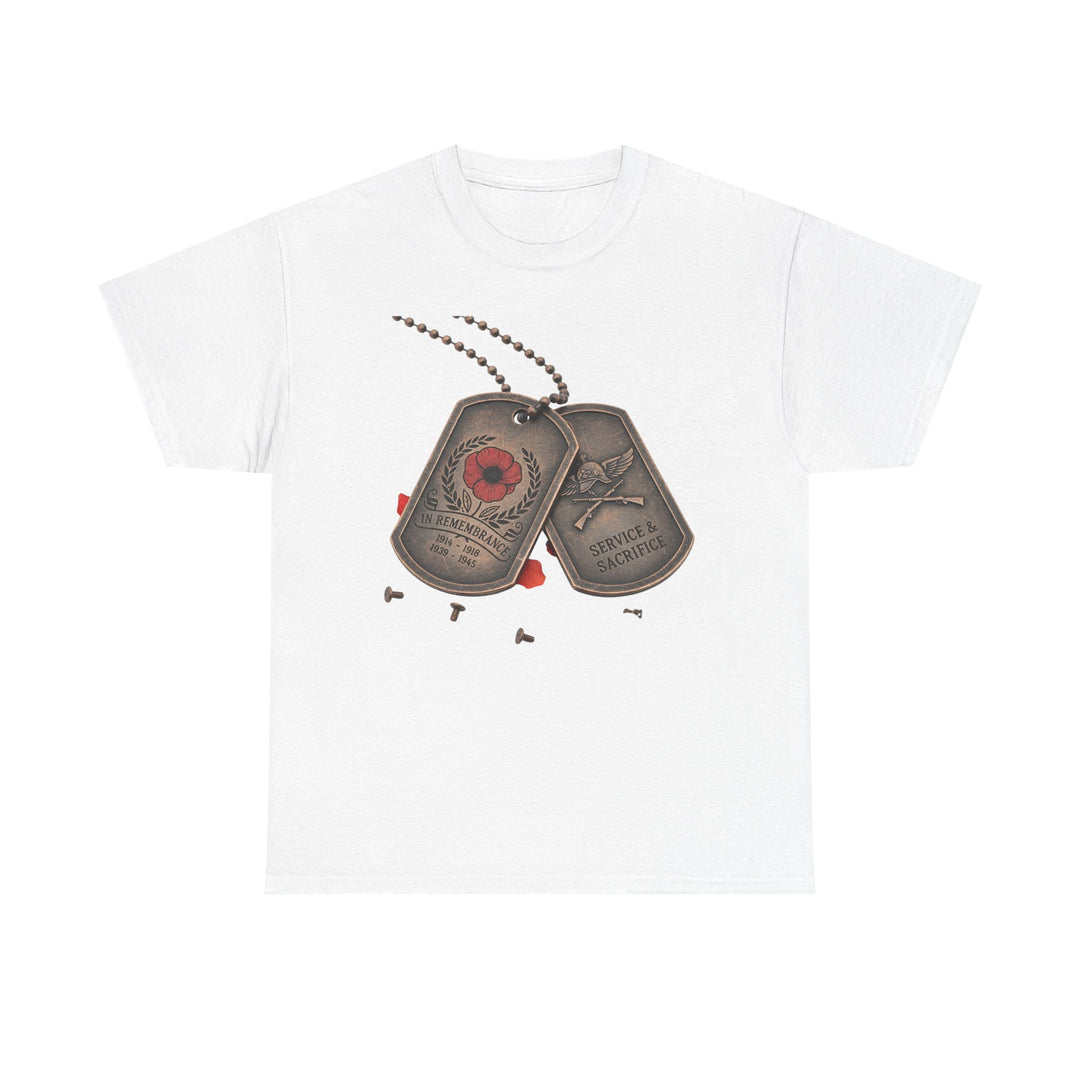 Remembrance Dog Tag T-Shirt — Memorial Military Tribute Tee