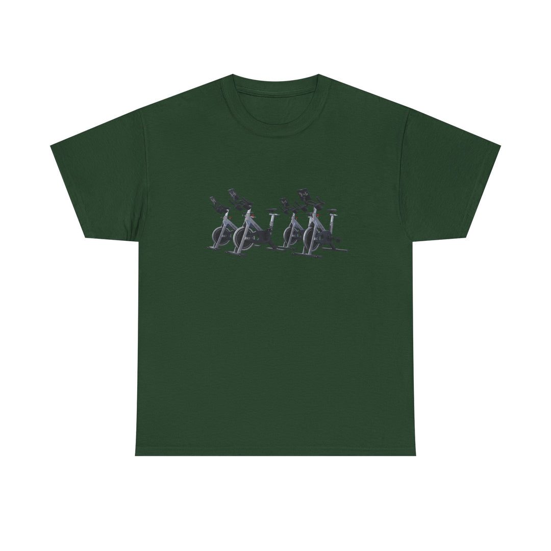 Spin Bikes Tee – soft, breathable cotton designed for indoor cycling and spin classes. Comfortable, durable, and perfect for active lifestyles.