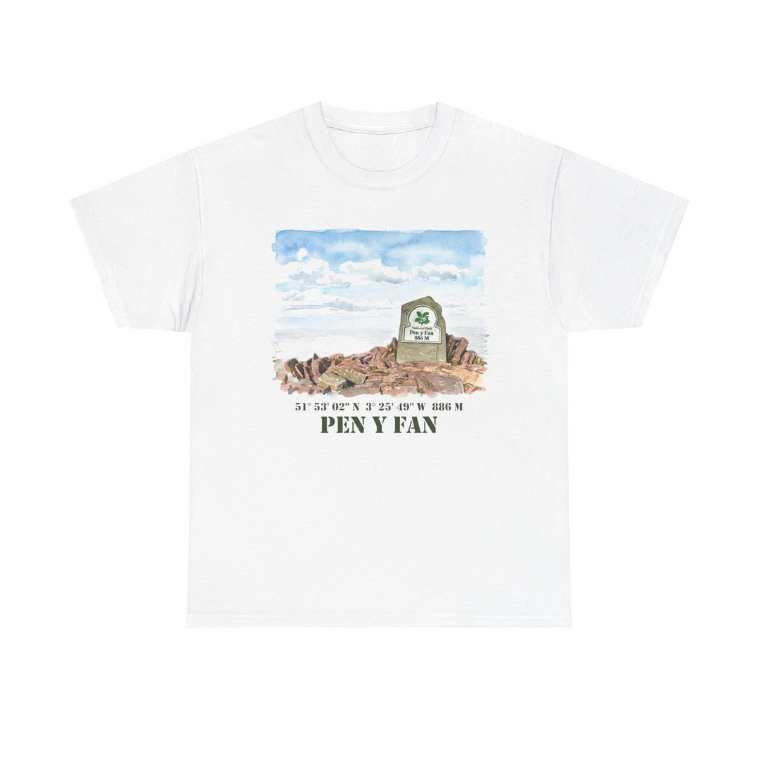 Pen y Fan Landscape T‑Shirt — Wales Mountain Hiking Souvenir Tee