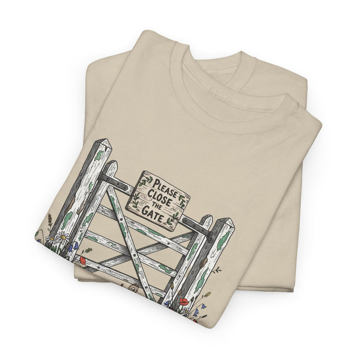 Close the Gate T-Shirt — Rural Discipline Heritage Graphic