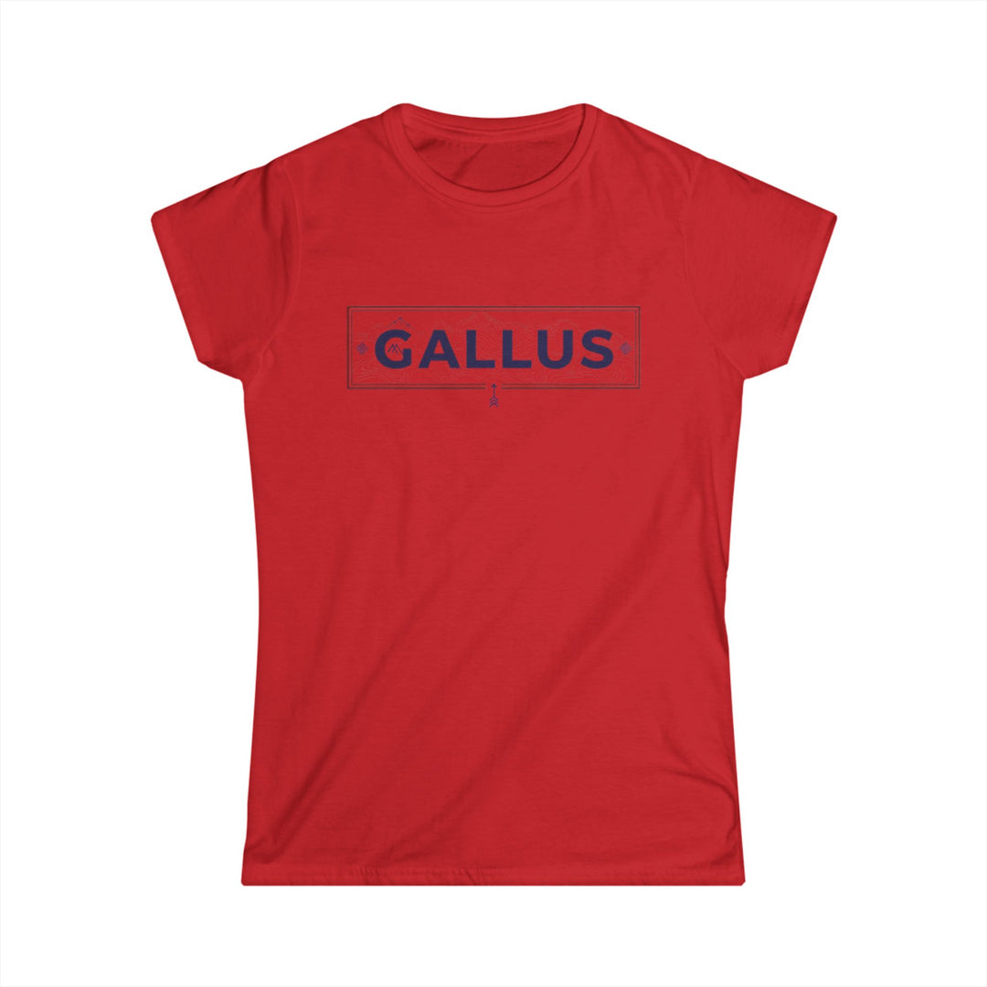 Spain Map Womens Tee — Gallus Logo Travel T‑Shirt