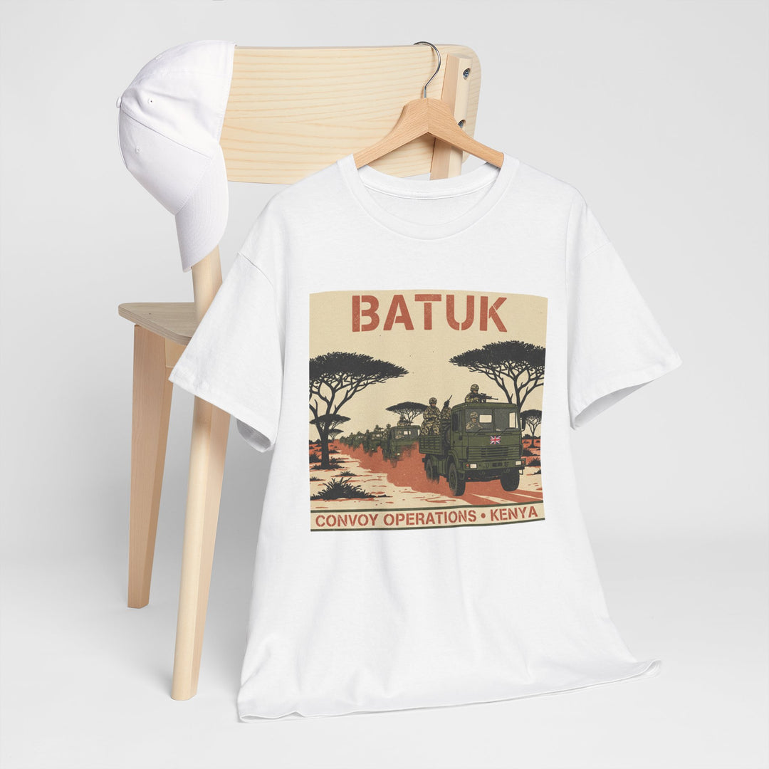BATUK Convoy Operations Tee — Kenya Vintage Military Travel Graphic T‑Shirt