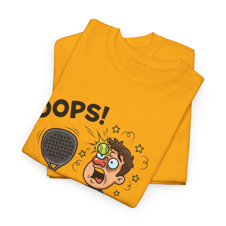 Cartoon Padel Oops! T-Shirt for Players