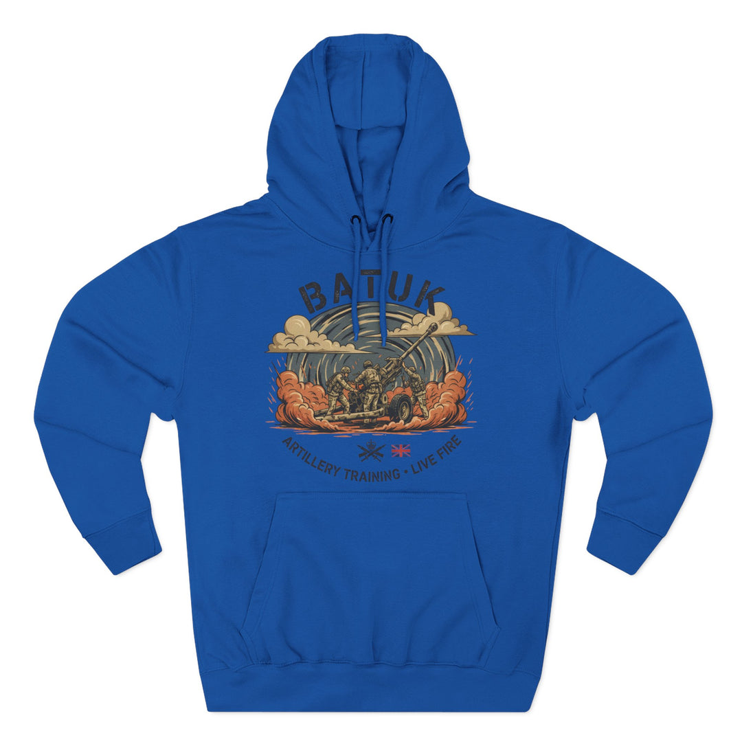 Military Artillery Graphic Hoodie — "BATUK" Live-Fire Training Design