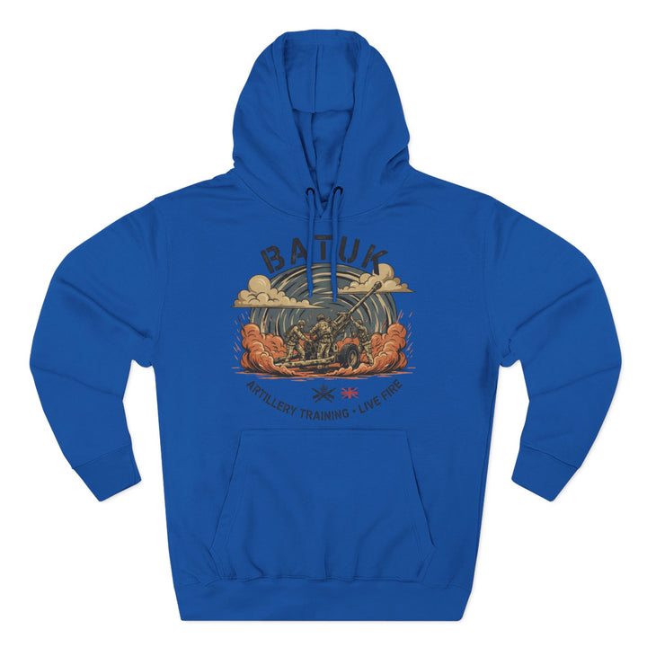 Military Artillery Graphic Hoodie — "BATUK" Live-Fire Training Design
