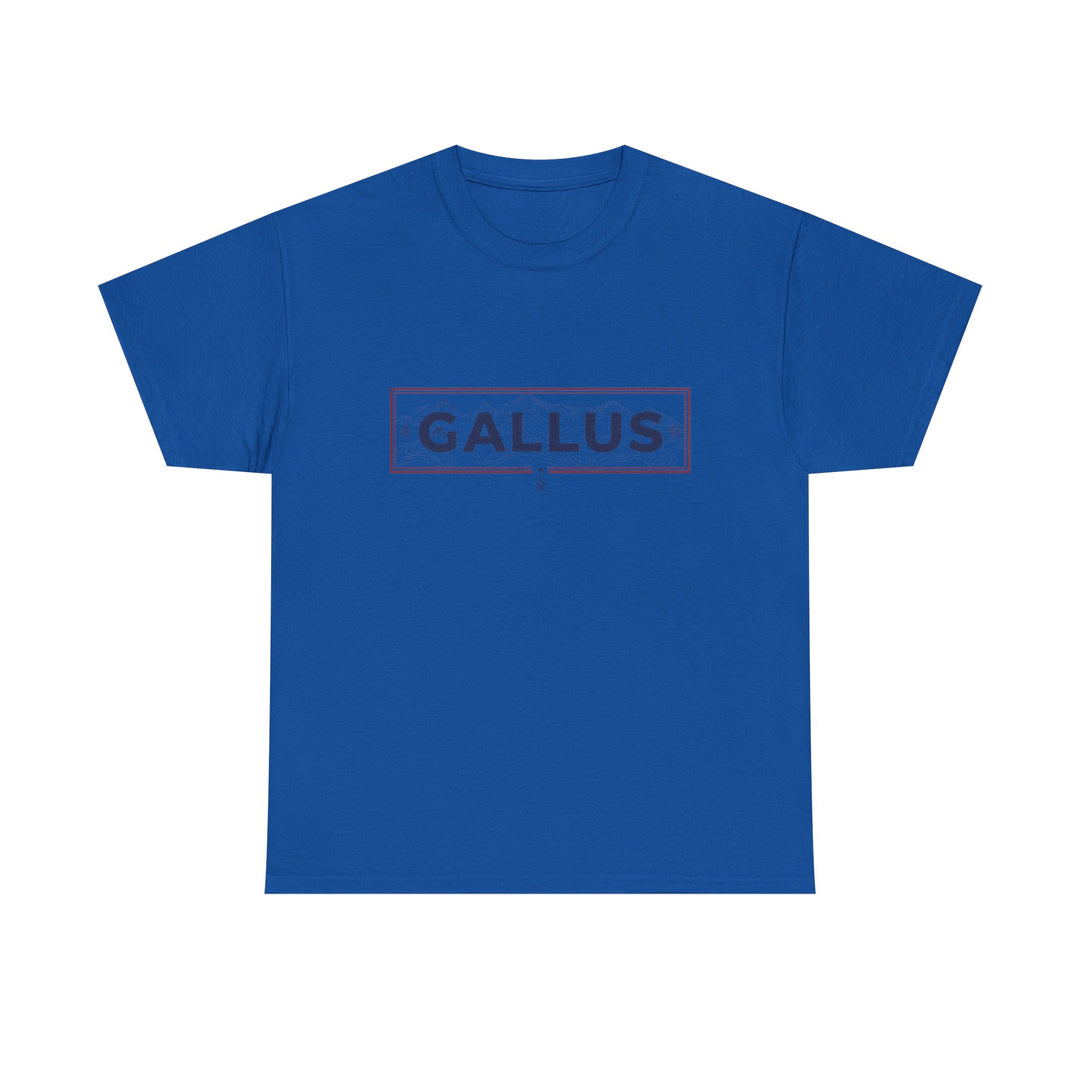 Adventure Logo Tee — "GALLUS" Mountain Badge Shirt (Exploring Not Lost)