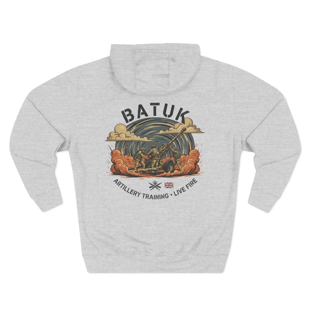 Military Artillery Graphic Hoodie — "BATUK" Live-Fire Training Design