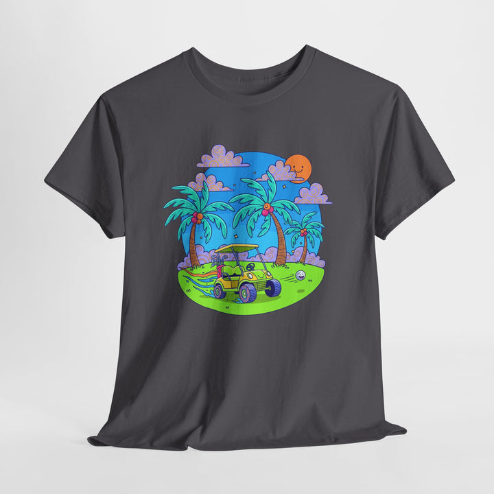 Island Style Golf Cart Beach T-Shirt