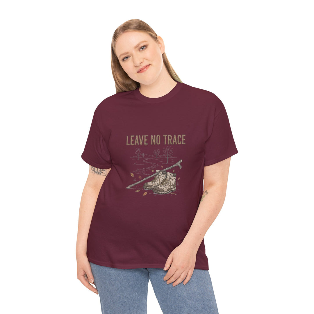 Leave No Trace Countryside Tee – a soft, breathable cotton T-shirt promoting respect for nature and responsible outdoor living.