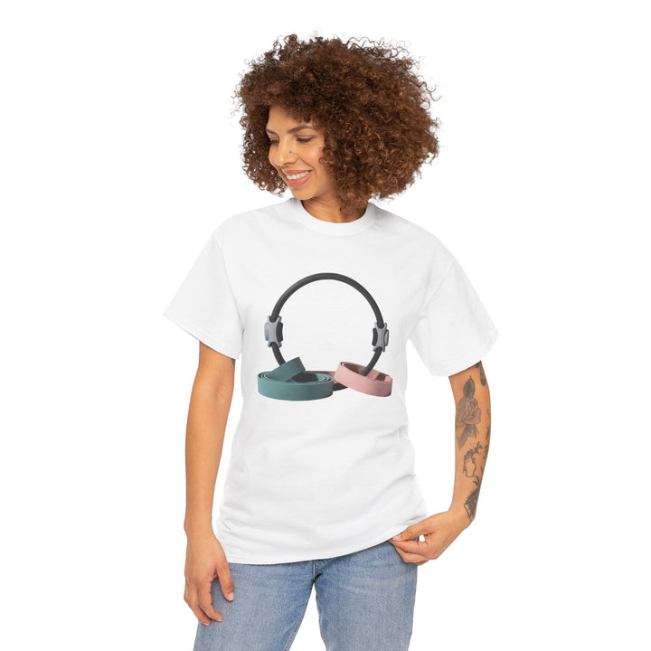 Pilates Band Workout Shirt – soft, breathable fabric designed for resistance band exercises. Comfortable, flexible, and perfect for Pilates sessions or workouts.
