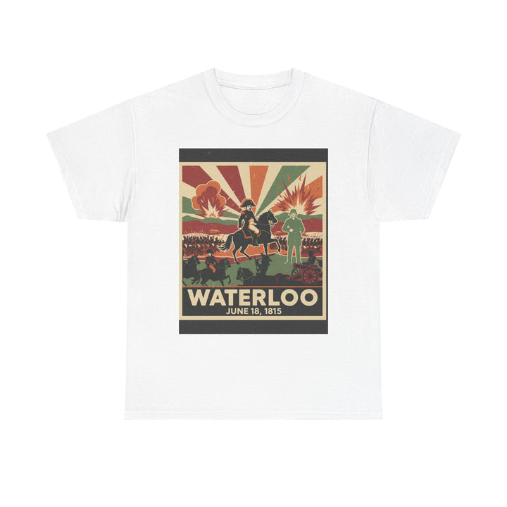 Waterloo 1815 Vintage Battle T-Shirt — Napoleonic War Commemorative Tee