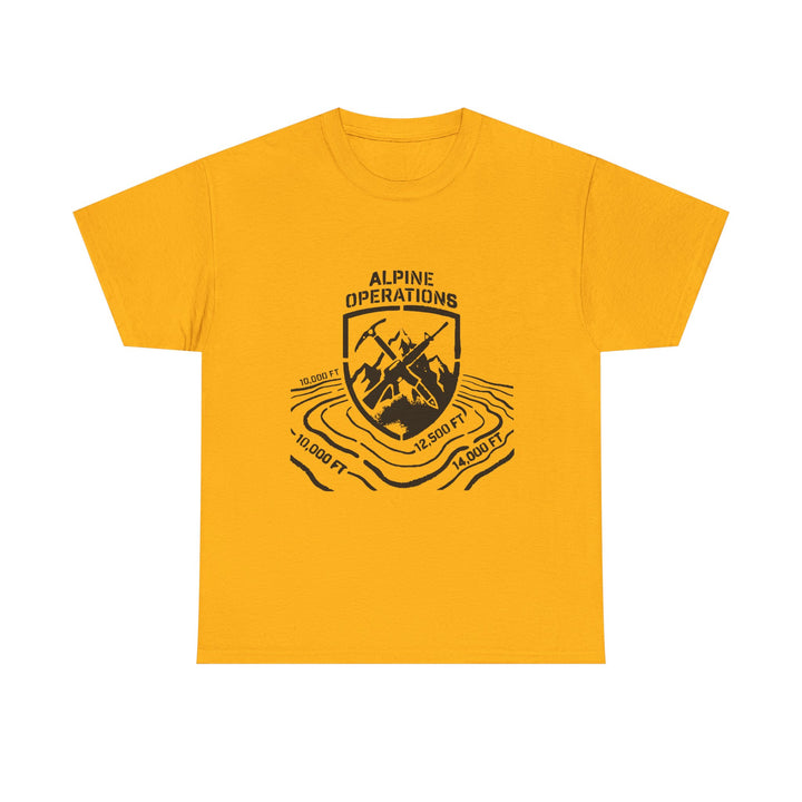 Alpine Operations Cotton Hiking Tee - Mountain Badge Edition