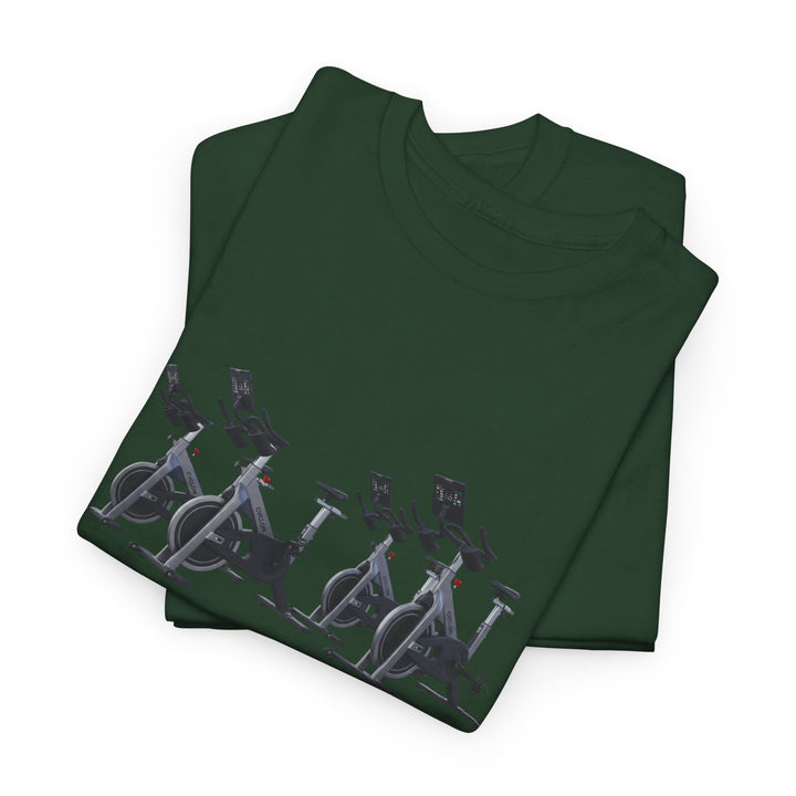 Spin Bikes Tee – soft, breathable cotton designed for indoor cycling and spin classes. Comfortable, durable, and perfect for active lifestyles.