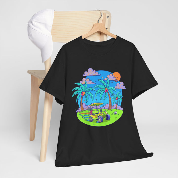 Island Style Golf Cart Beach T-Shirt