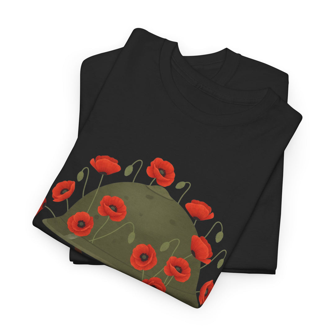 British Army Remembrance Shirt | Lest We Forget Poppy Helmet