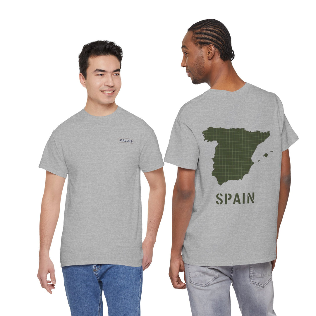 Spain Map Graphic Tee — Minimalist Travel T‑Shirt
