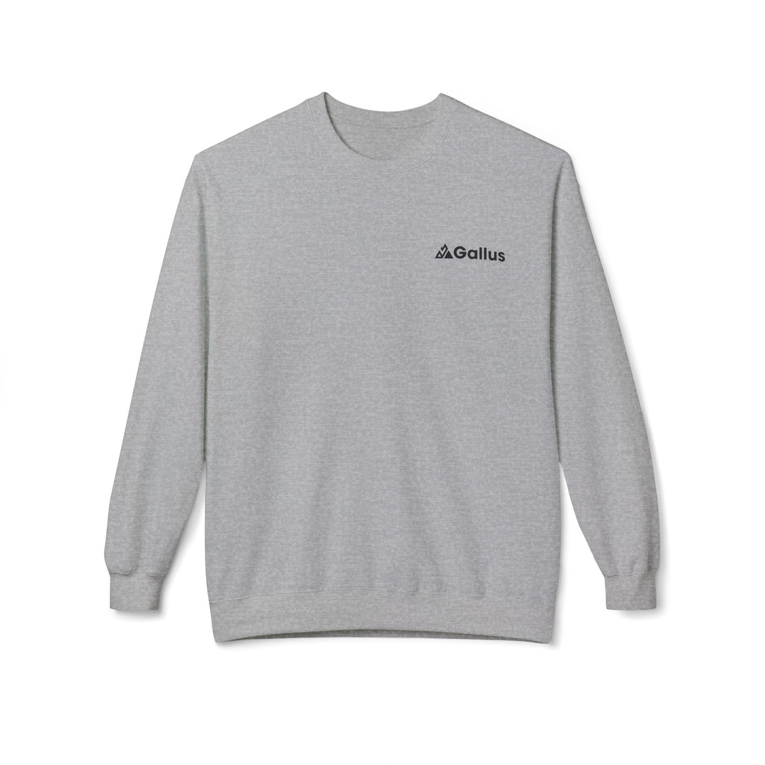 Spain Map Crewneck Sweatshirt — Military Green Grid Spain Graphic