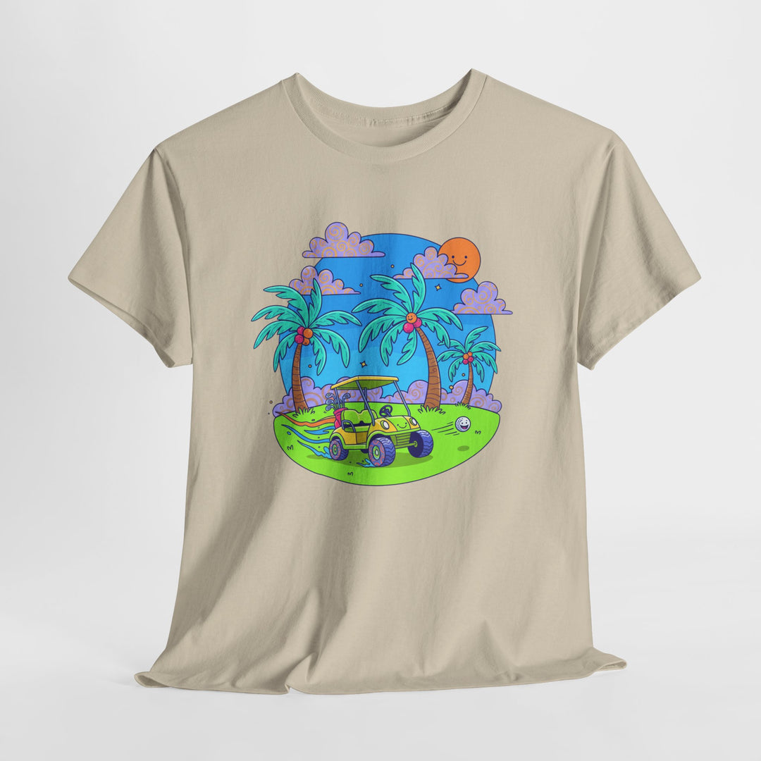 Island Style Golf Cart Beach T-Shirt