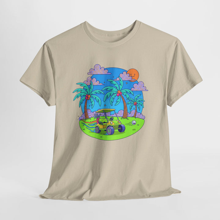 Island Style Golf Cart Beach T-Shirt
