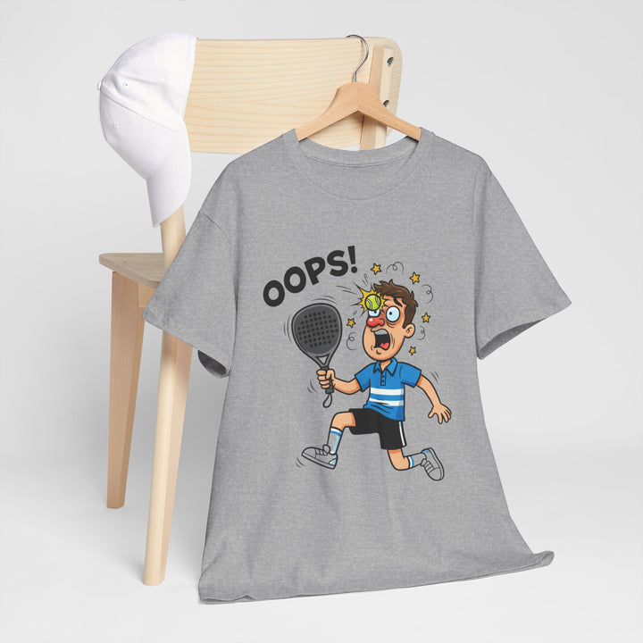 Cartoon Padel Oops! T-Shirt for Players