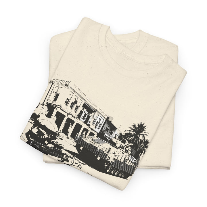 Operation TELIC Basra Iraq 2007 Graphic Tee — Military Deployment Street Scene