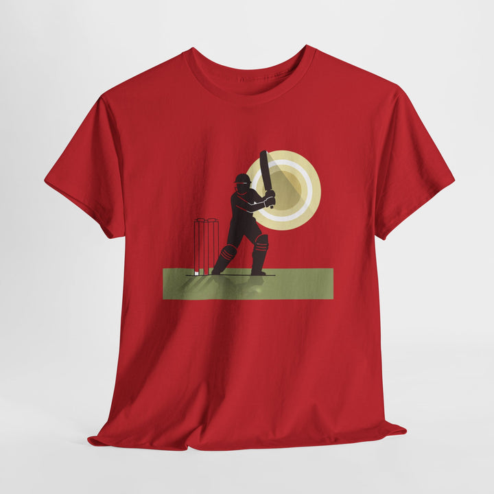 Cricket Player Silhouette T-Shirt
