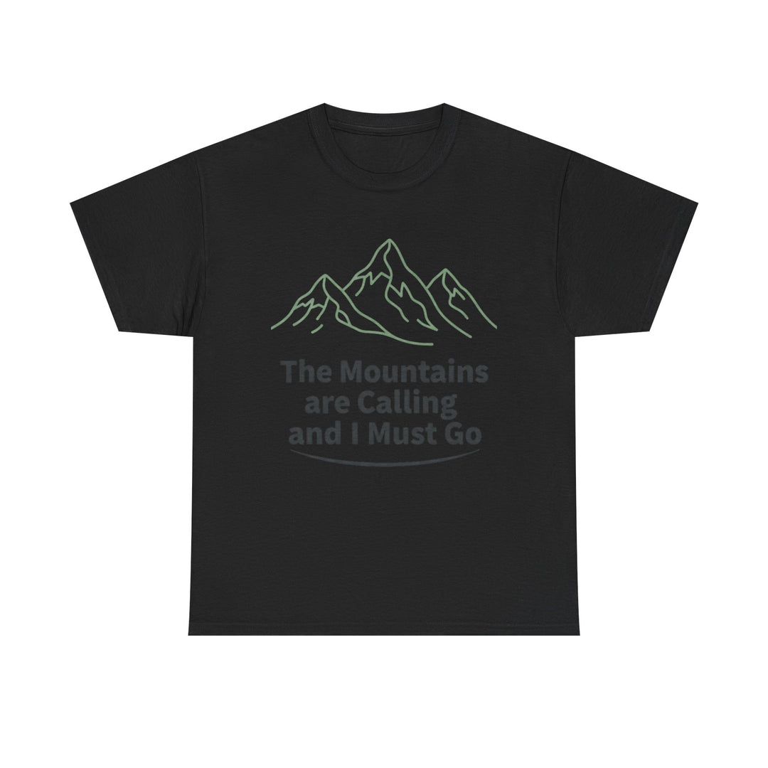 Retro Mountain Quote T-Shirt — Vintage Hiking &amp; Wild Camping Adventure Tee