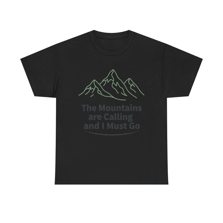 Retro Mountain Quote T-Shirt — Vintage Hiking &amp; Wild Camping Adventure Tee