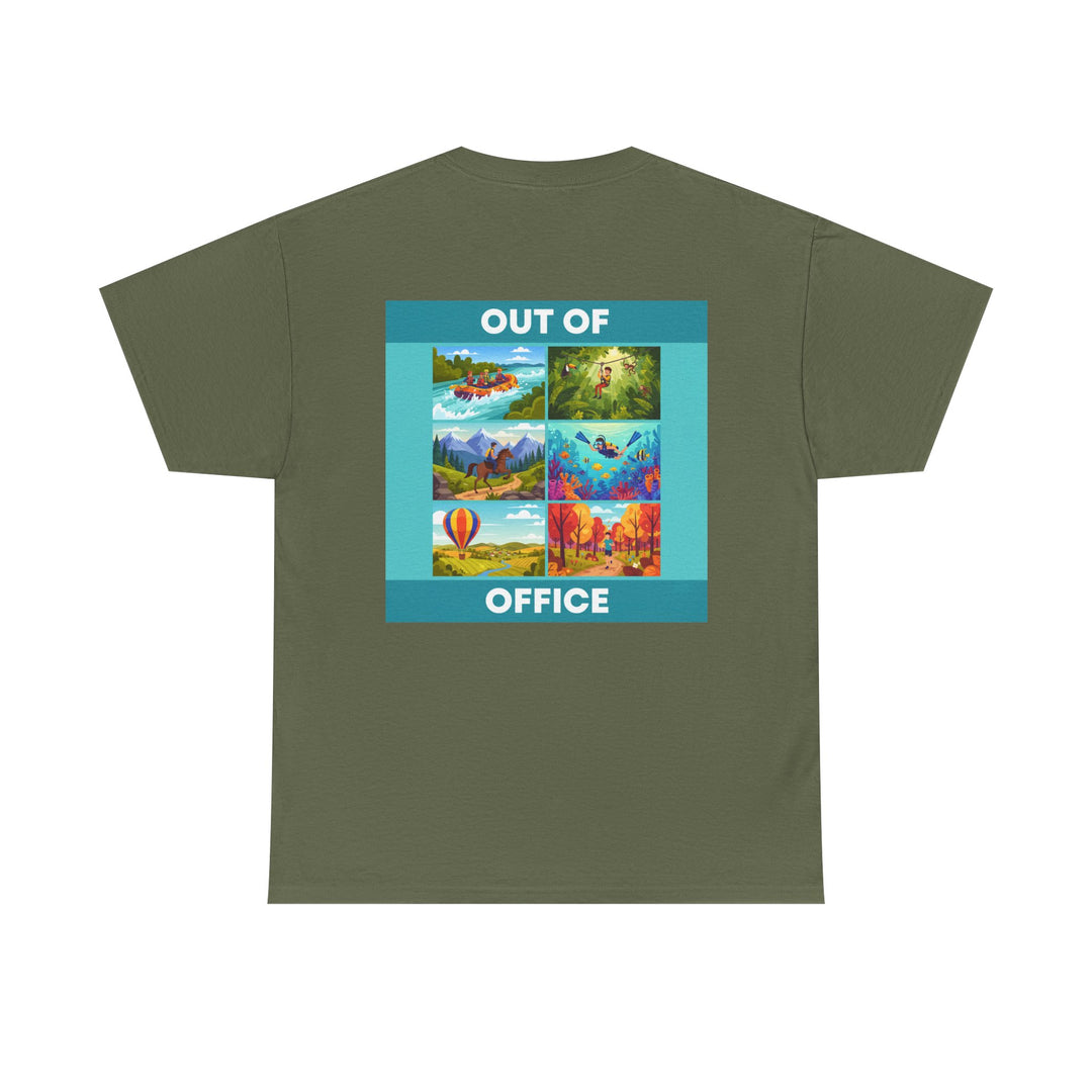 Out of Office Tee — Travel Scenes Graphic T-Shirt
