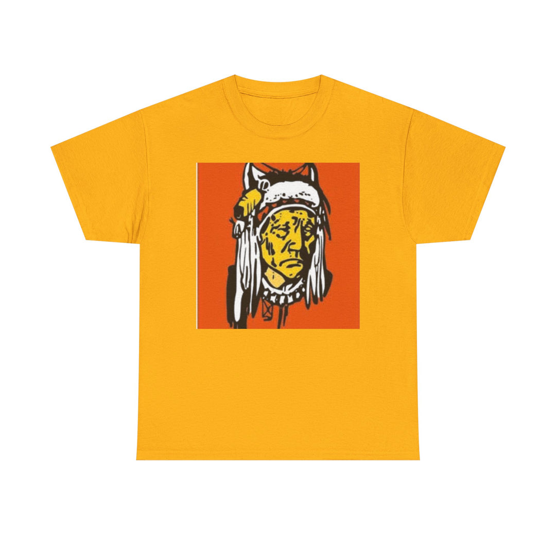 BATUS Native Chief Graphic Tee – Retro Tribal Illustration Shirt