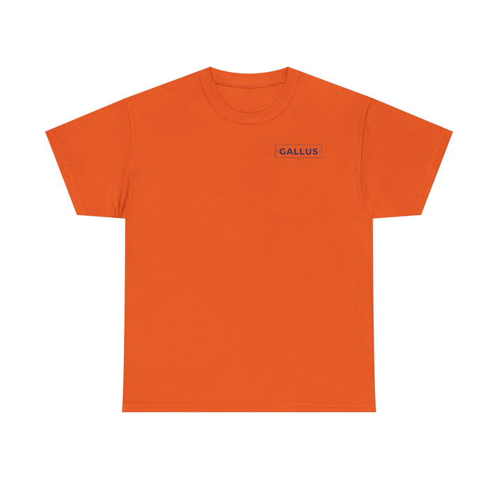 Gallus Logo T-Shirt — Minimal Retro Chest &amp; Back Graphic Tee