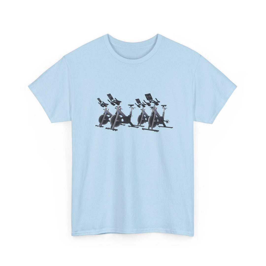 Spin Bikes Tee – soft, breathable cotton designed for indoor cycling and spin classes. Comfortable, durable, and perfect for active lifestyles.