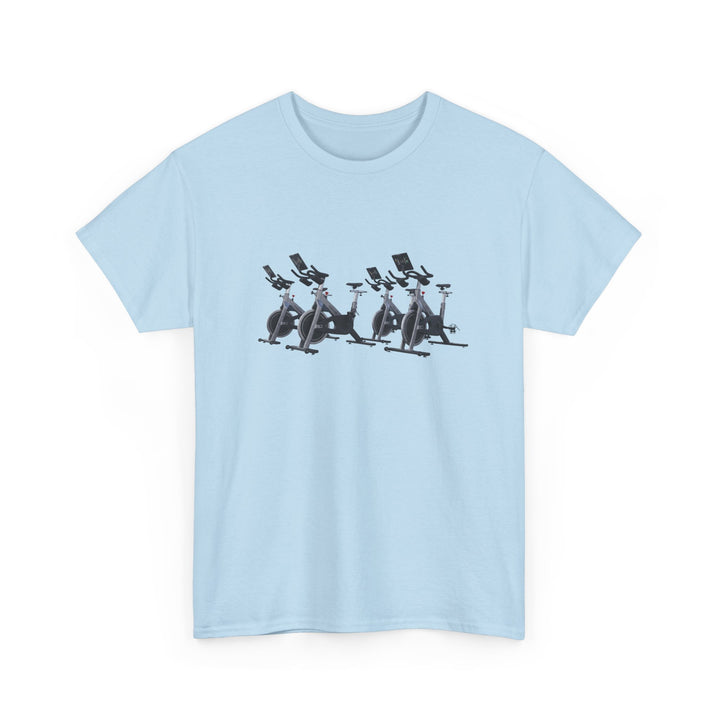 Spin Bikes Tee – soft, breathable cotton designed for indoor cycling and spin classes. Comfortable, durable, and perfect for active lifestyles.