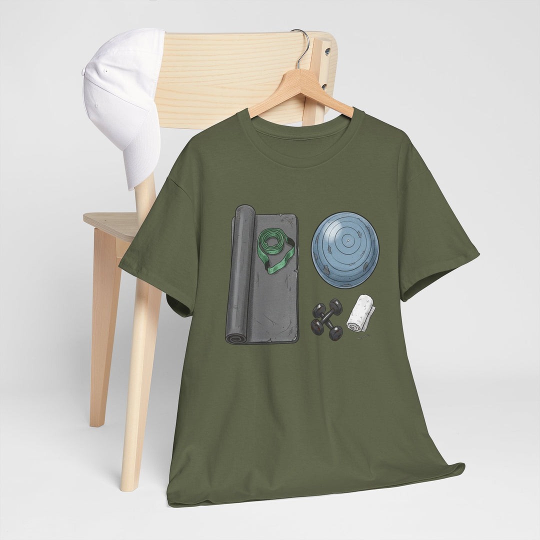 Pilates Kit Tee – soft, breathable cotton designed for Pilates workouts. Comfortable, flexible, and perfect for studio sessions, home practice, or casual wear.