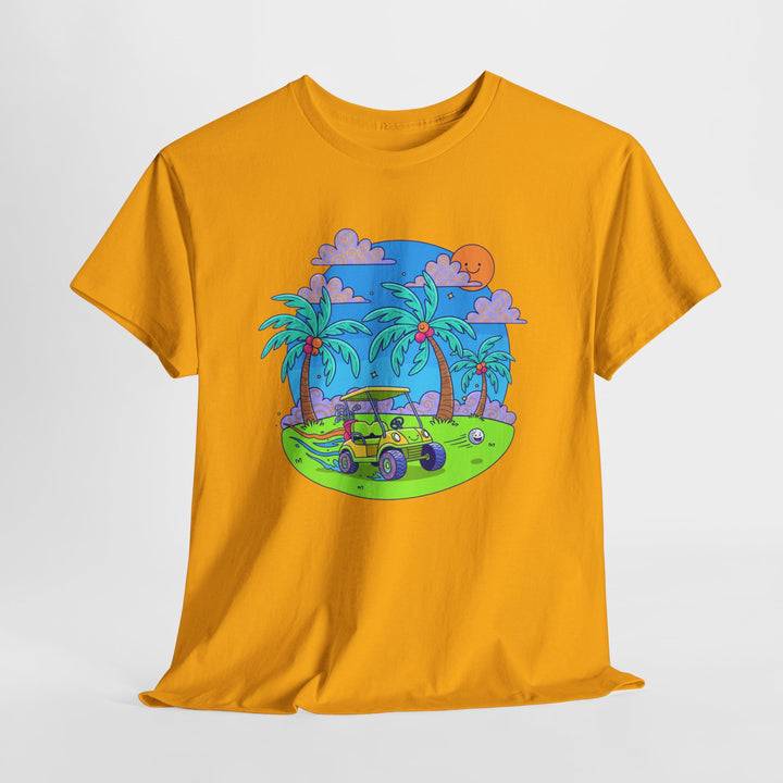 Island Style Golf Cart Beach T-Shirt